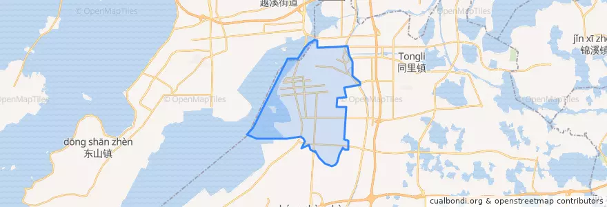 Mapa de ubicacion de 松陵街道.