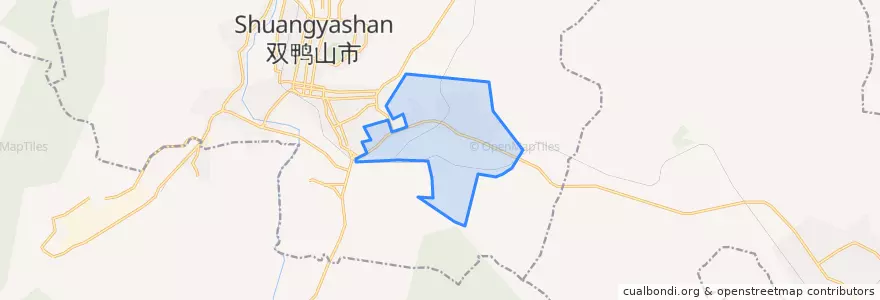 Mapa de ubicacion de 长安街道.