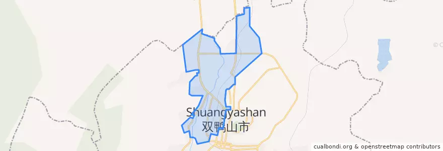 Mapa de ubicacion de Tiexi Subdistrict.