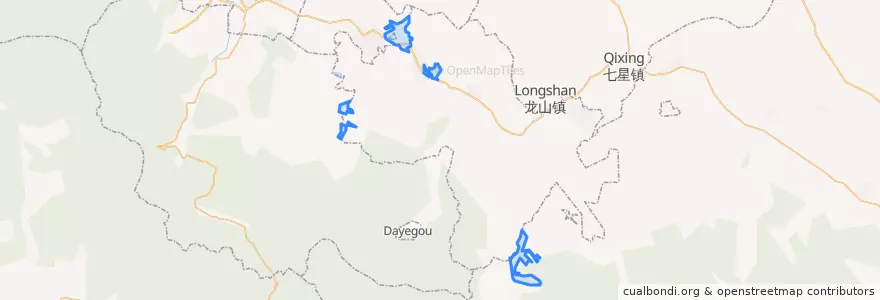 Mapa de ubicacion de 七星镇.