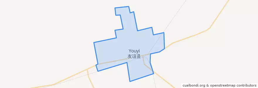 Mapa de ubicacion de 友谊镇.