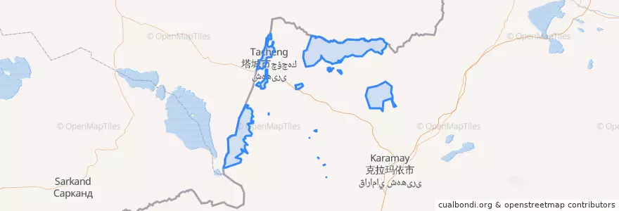 Mapa de ubicacion de 第九师.