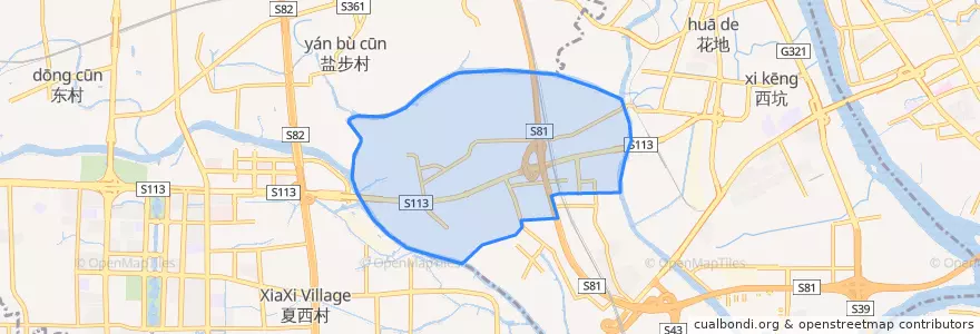 Mapa de ubicacion de 海龙街道.