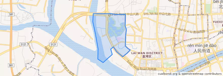 Mapa de ubicacion de 昌华街道.
