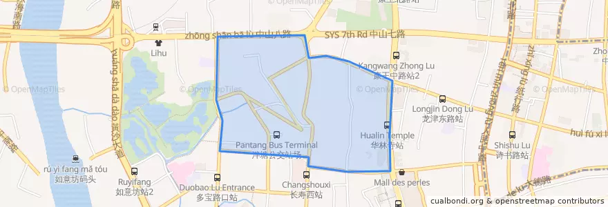 Mapa de ubicacion de 逢源街道.