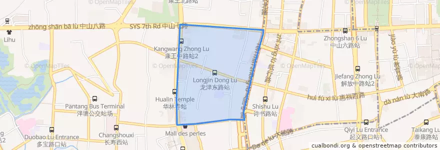 Mapa de ubicacion de 龙津街道.