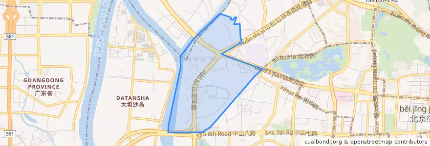 Mapa de ubicacion de 南源街道.