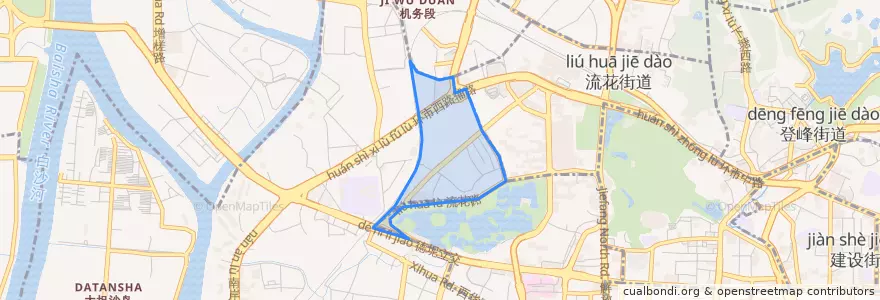 Mapa de ubicacion de 站前街道.