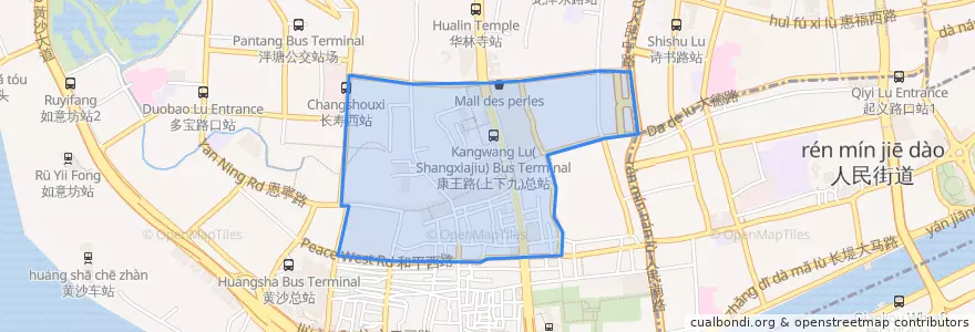 Mapa de ubicacion de 华林街道.