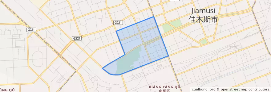 Mapa de ubicacion de 桥南街道.