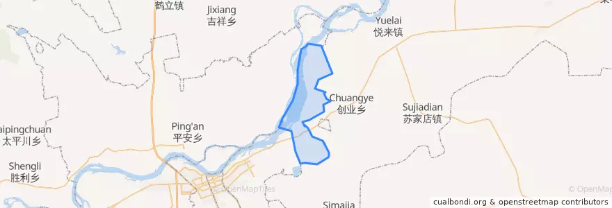 Mapa de ubicacion de 建国镇.