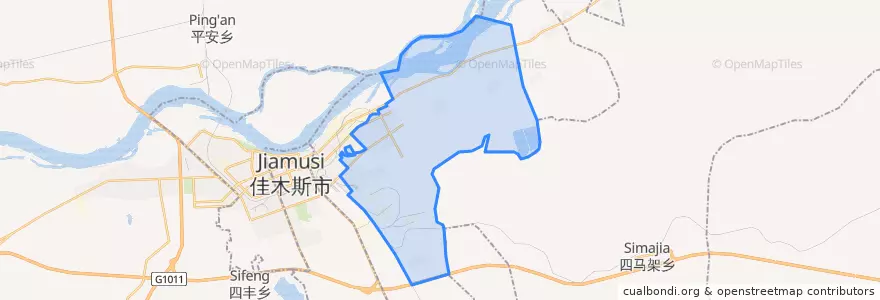 Mapa de ubicacion de 松江乡.