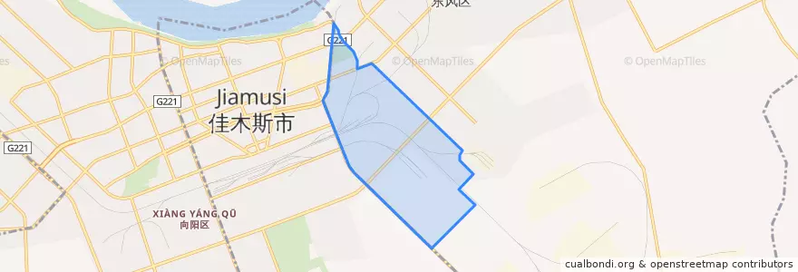 Mapa de ubicacion de Xiaoyun Subdistrict.