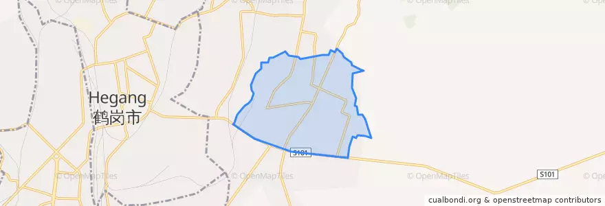 Mapa de ubicacion de Gongrencun Subdistrict.