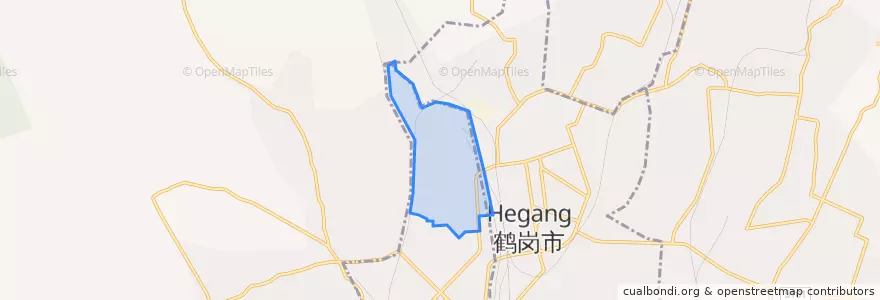 Mapa de ubicacion de Hubin Subdistrict.