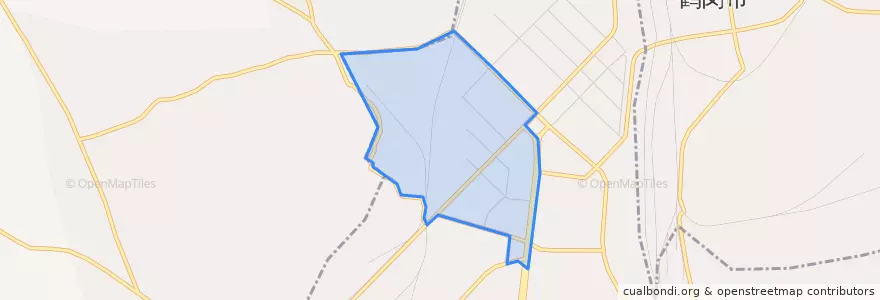 Mapa de ubicacion de 解放街道.