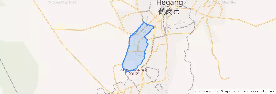 Mapa de ubicacion de 新南街道.