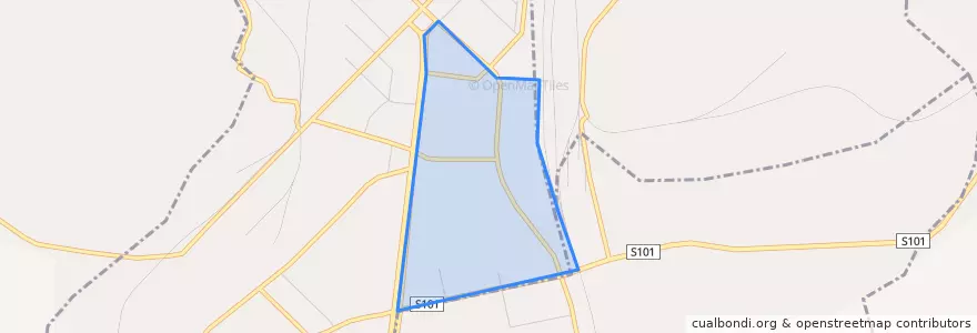 Mapa de ubicacion de 育才街道.