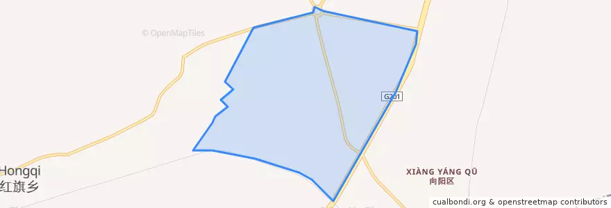 Mapa de ubicacion de Xing'anlu Subdistrict.