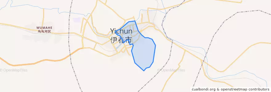 Mapa de ubicacion de 红升街道.
