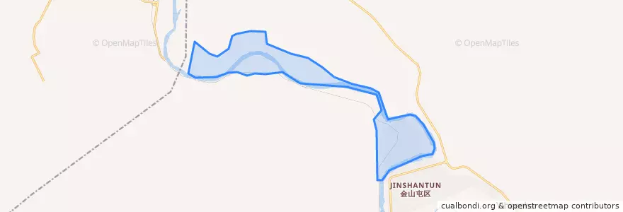 Mapa de ubicacion de Jinshan Subdistrict.