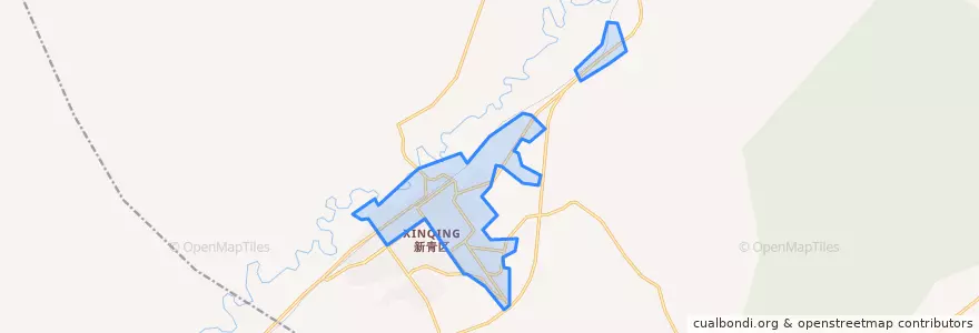 Mapa de ubicacion de Xing'an Subdistrict.
