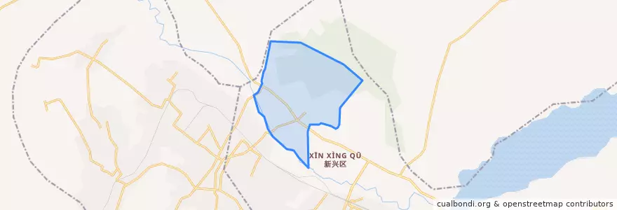 Mapa de ubicacion de Beishan Subdistrict.