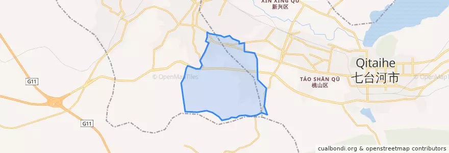 Mapa de ubicacion de 新立街道.