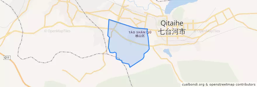 Mapa de ubicacion de 桃山街道.