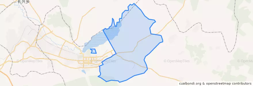 Mapa de ubicacion de 茄子河镇.