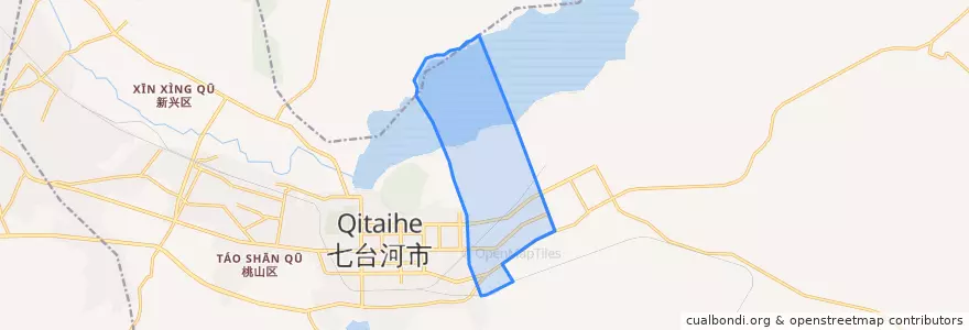 Mapa de ubicacion de Xinfu Subdistrict.