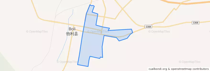 Mapa de ubicacion de Xinqi Subdistrict.