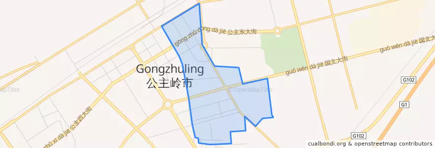Mapa de ubicacion de 东三街道.