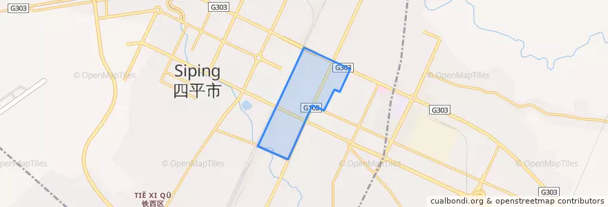 Mapa de ubicacion de Beishichang Subdistrict.