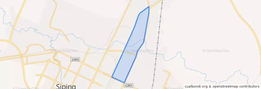 Mapa de ubicacion de 解放街道.