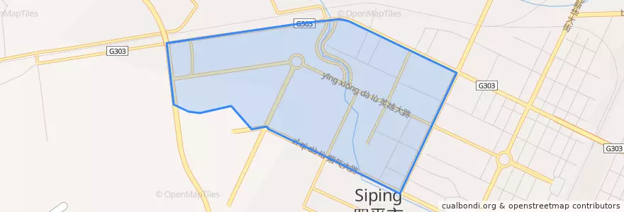 Mapa de ubicacion de 地直街道.
