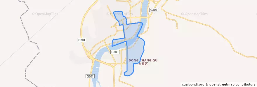Mapa de ubicacion de Minzhu Subdistrict.