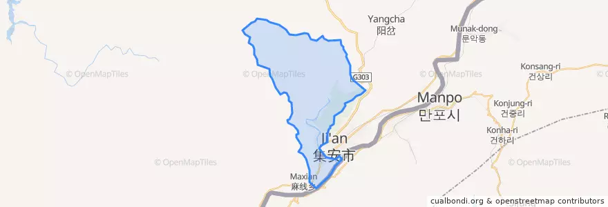 Mapa de ubicacion de 通胜街道.