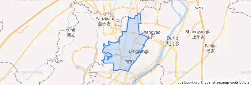 Mapa de ubicacion de 北门街道.