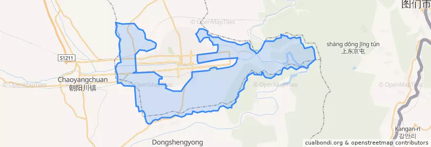 Mapa de ubicacion de Xiaoying.