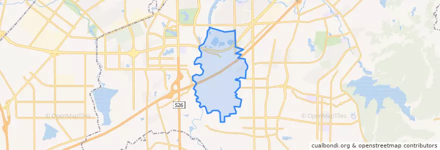 Mapa de ubicacion de Fuyu Subdistrict.