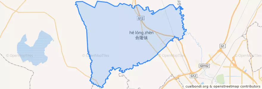 Mapa de ubicacion de 合隆镇.