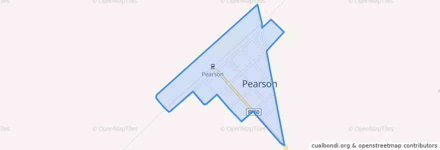 Mapa de ubicacion de Pearson.