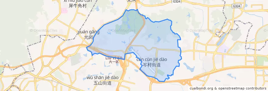 Mapa de ubicacion de 长兴街道.