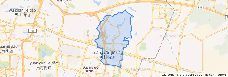 Mapa de ubicacion de 黄村街道.