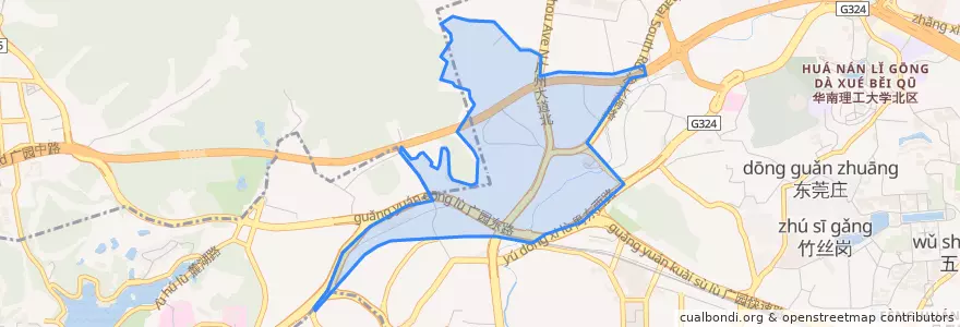 Mapa de ubicacion de 沙东街道.