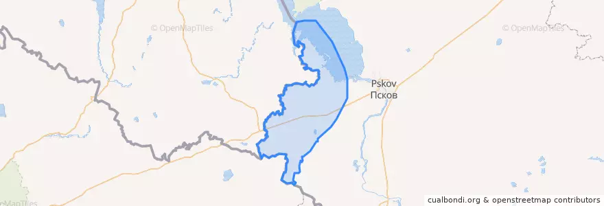 Mapa de ubicacion de Печорский район.