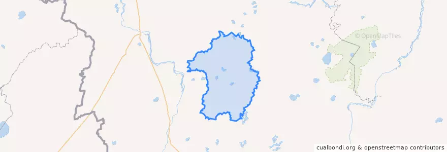Mapa de ubicacion de Новоржевский район.