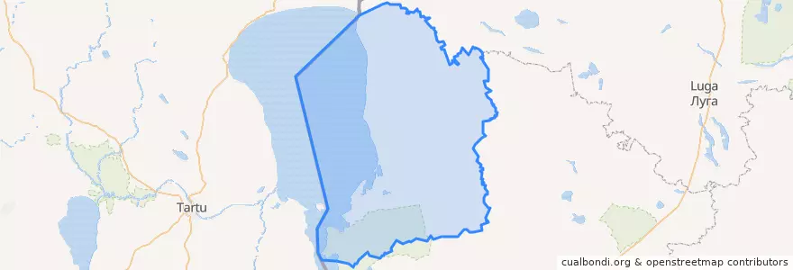 Mapa de ubicacion de Гдовский район.