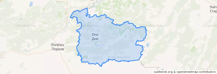 Mapa de ubicacion de Дновский район.